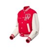 Mix Leather Varsity Blouson