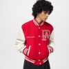 Mix Leather Varsity Blouson