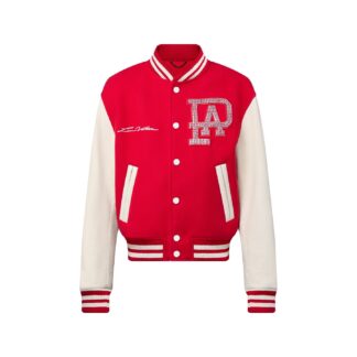 Mix Leather Varsity Blouson