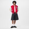 Mix Leather Varsity Blouson