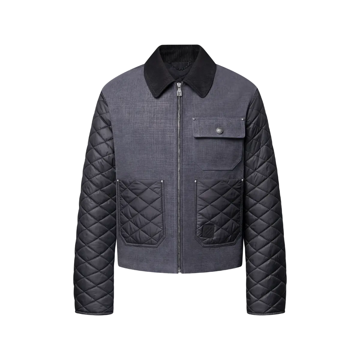 Mix Leather Workwear Blouson