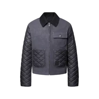 Mix Leather Workwear Blouson