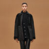 Mixed Leather Coat