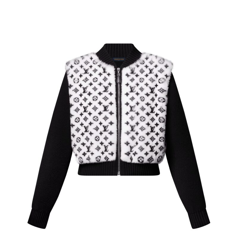 Mng Mink Bomber Jacket W Knit Sl