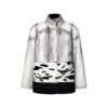 Modular Mink Coat With Intarsia