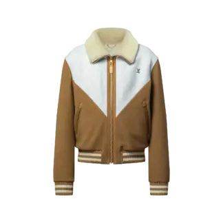 Monogram Blouson With Shearling Collar