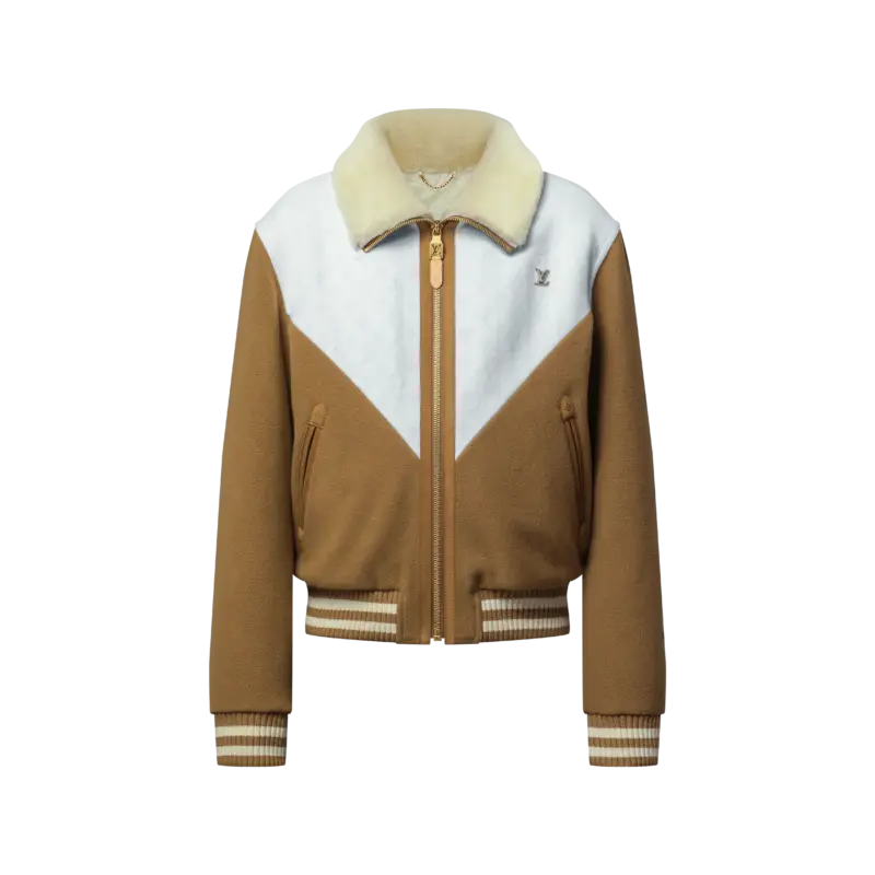 Monogram Blouson With Shearling Collar
