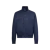 Monogram Debossed Leather Tracksuit Jacket