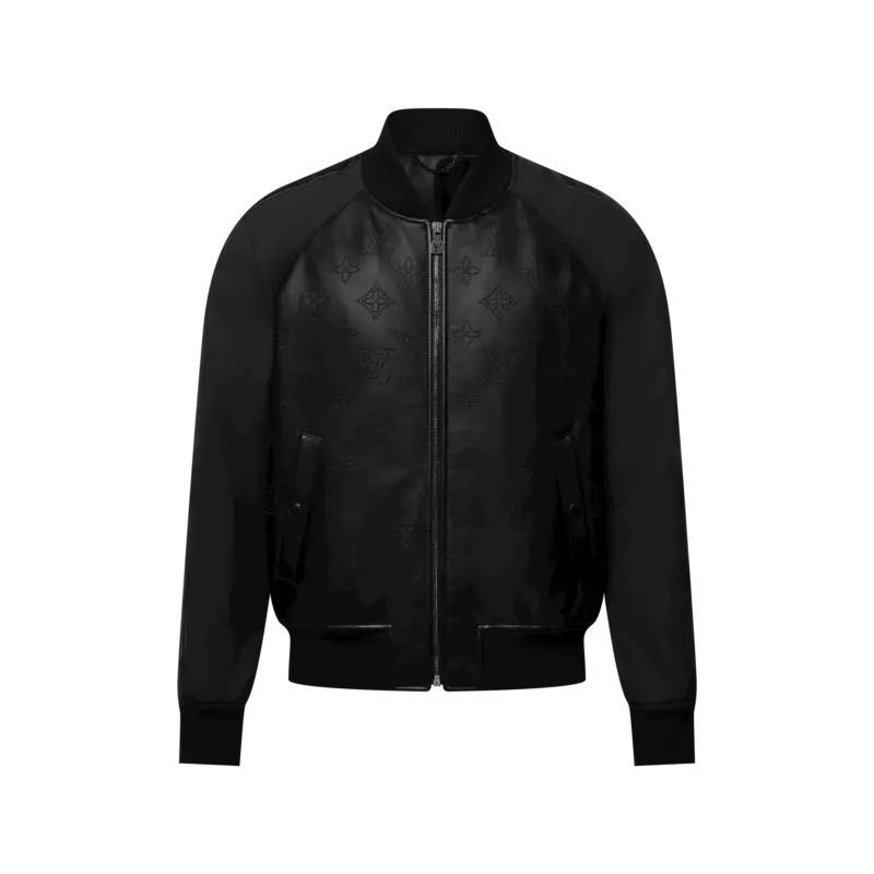 Monogram Leather Mix Tracksuit Blouson