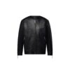 Monogram Leather Zipped Jacket