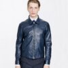 Nappa Grain Leather Collar Blouson
