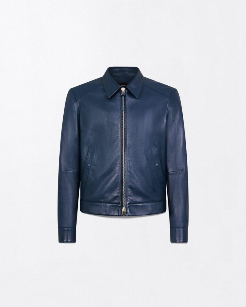 Nappa Grain Leather Collar Blouson