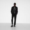 Nappa Leather And Knit Bomber Jacket