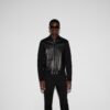 Nappa Leather And Knit Bomber Jacket
