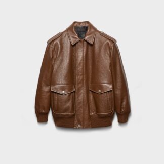 Nappa Leather Bomber Jacket