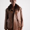 Nappa Leather Bomber Jacket