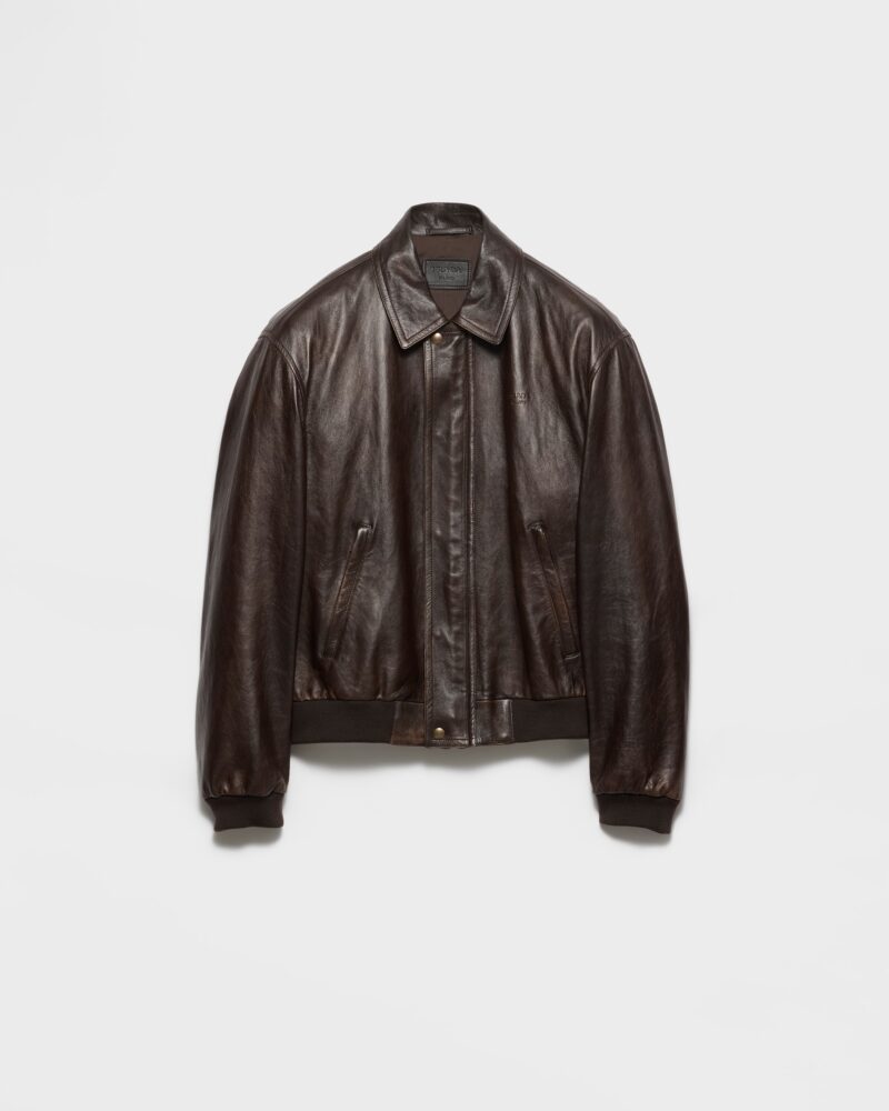 Nappa Leather Bomber Jacket