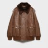 Nappa Leather Bomber Jacket