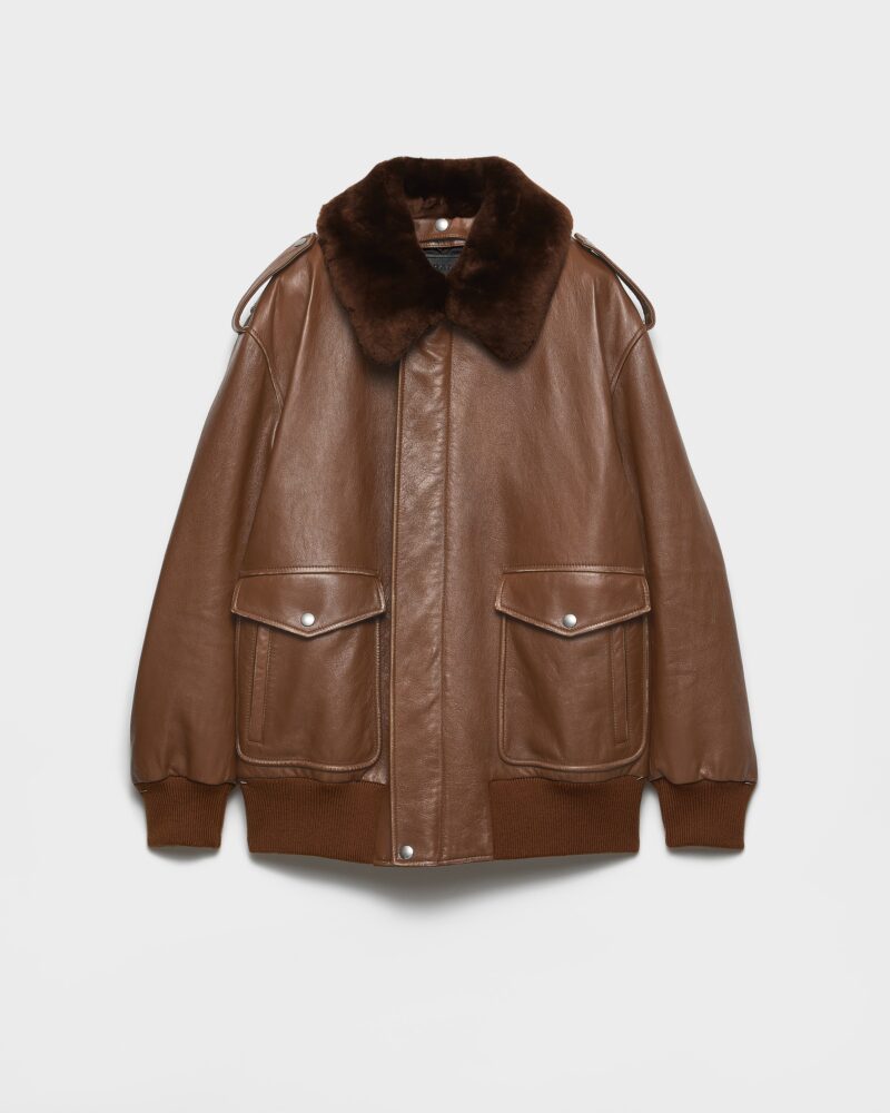 Nappa Leather Bomber Jacket