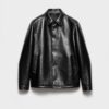 Nappa Leather Caban Jacket