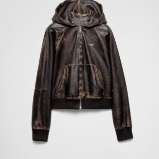 Nappa Leather Hoodie Jacket