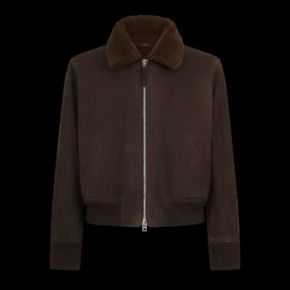 Nubuck Shearling Flight Bomber