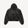 Patched Hooded Jacket