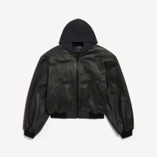 Patched Hooded Jacket