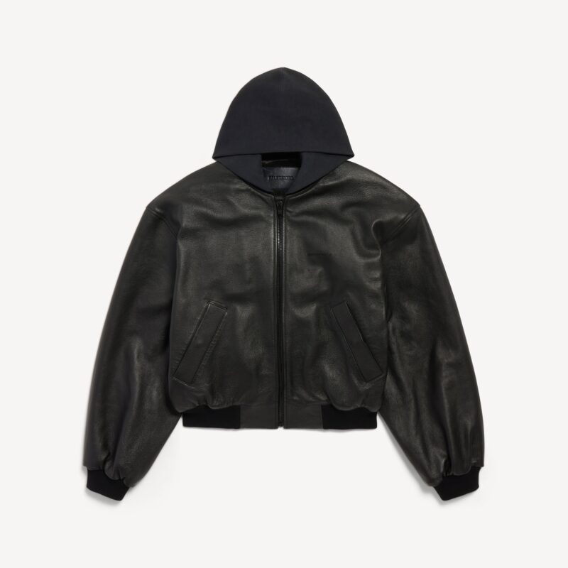 Patched Hooded Jacket