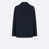 Peacoat Navy Blue Double-Sided Wool with Dior Oblique Interior