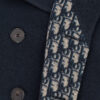 Peacoat Navy Blue Double-Sided Wool with Dior Oblique Interior