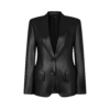 Peak Lapel Leather Jacket