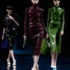 Perforated Patent Calf Leather Double Breasted Jacket