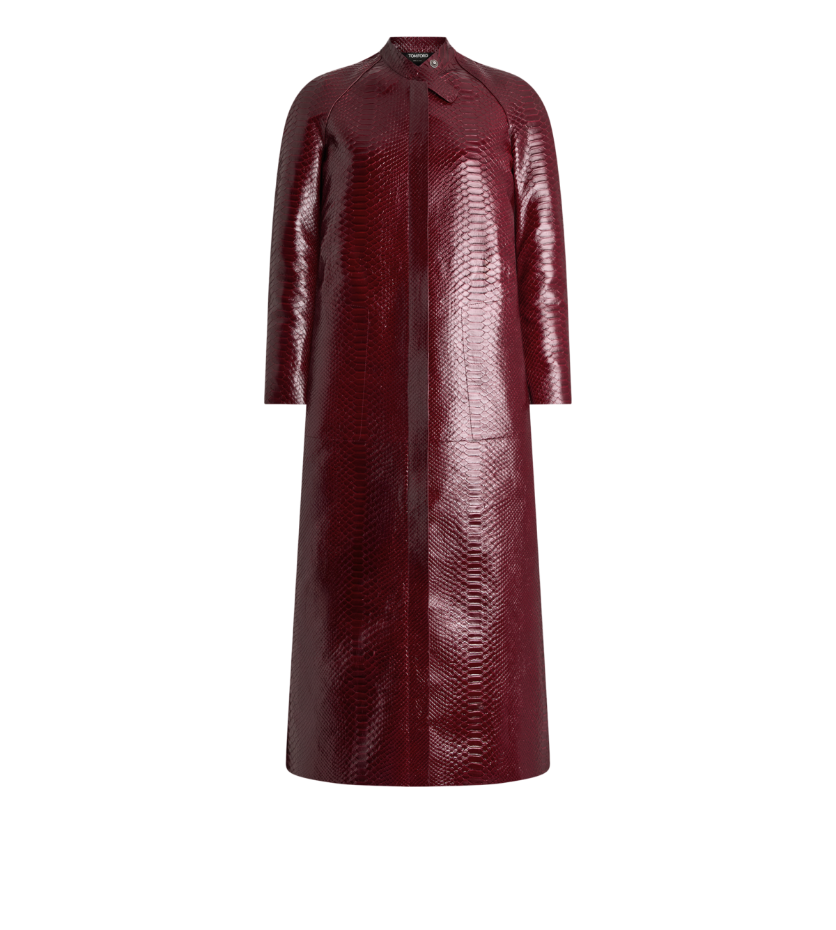 Printed Leather And Washed Duchesse Biker Coat