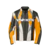 Reconstructed Leather Biker Jacket
