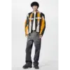 Reconstructed Leather Biker Jacket