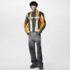 Reconstructed Leather Biker Jacket