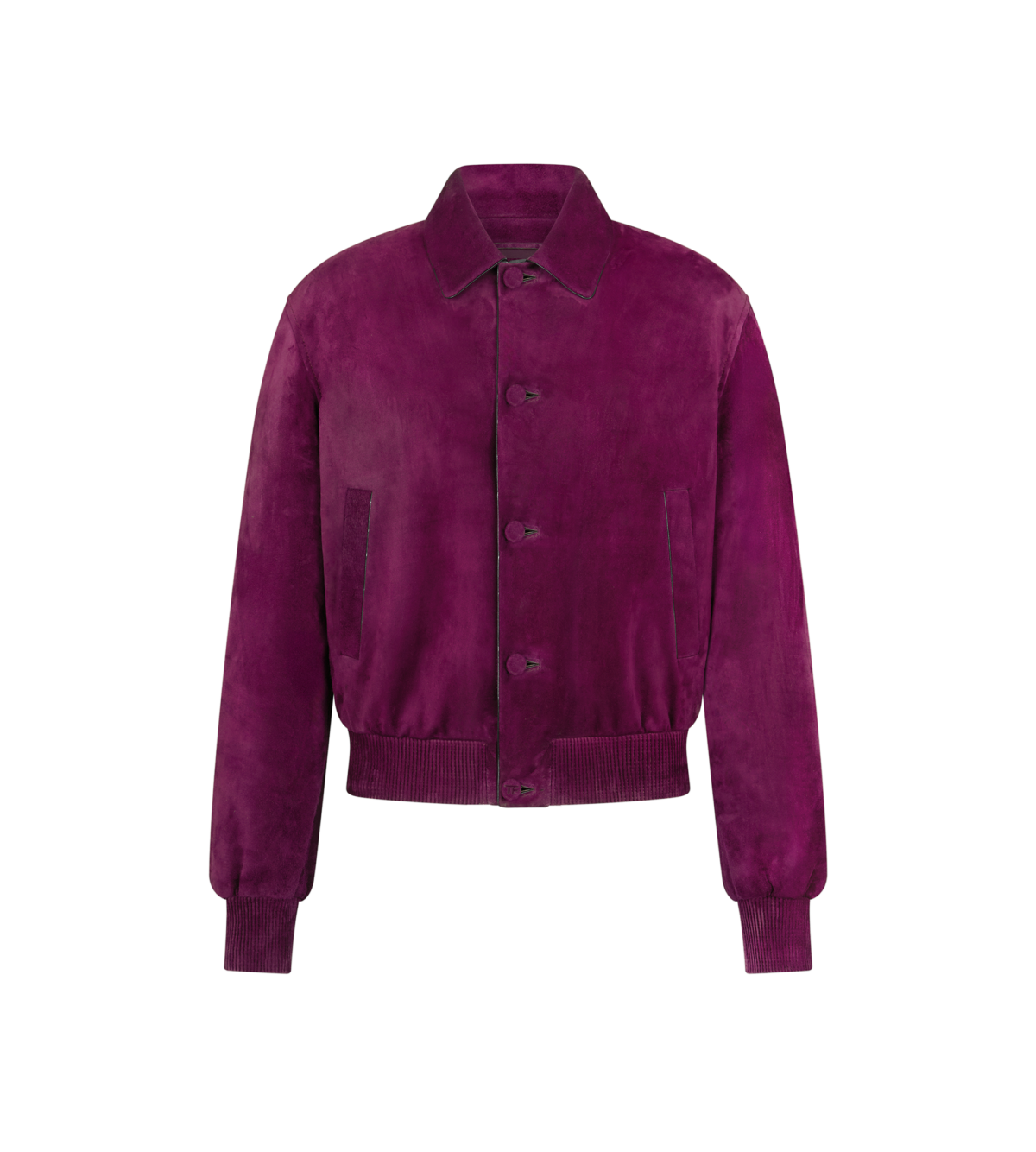 Relaxed Lightweight Lamb Suede Teddy Blouson