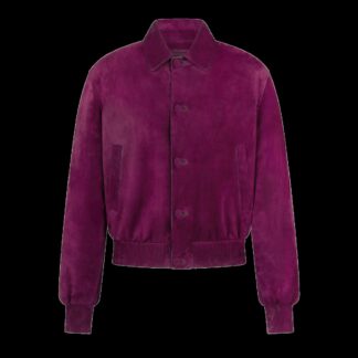 Relaxed Lightweight Lamb Suede Teddy Blouson