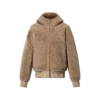 Reversible Hooded Shearling Blouson