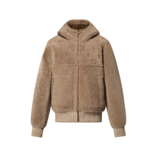 Reversible Hooded Shearling Blouson
