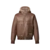 Reversible Hooded Shearling Blouson