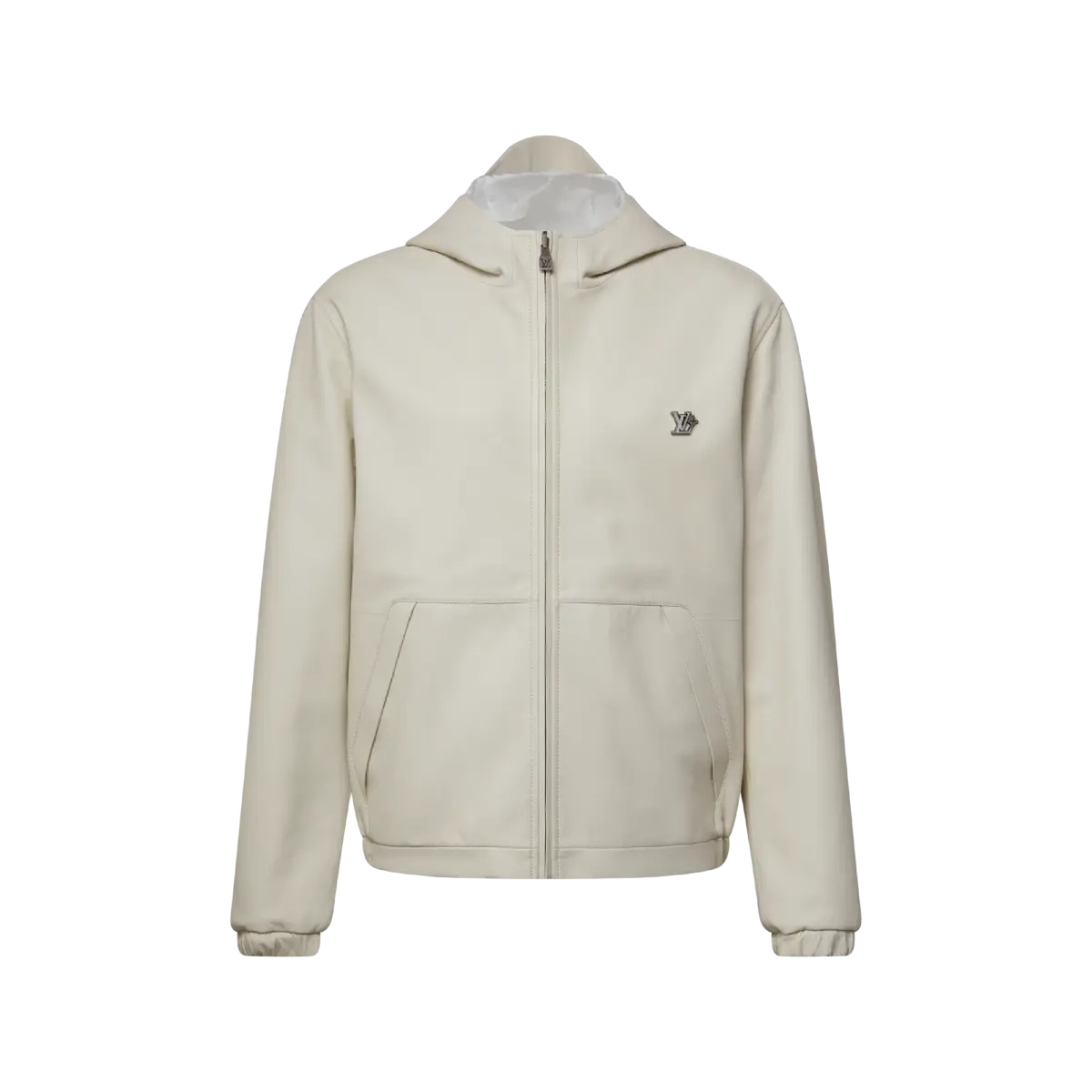 Reversible Leather Hooded Blouson