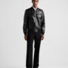 Reversible Nappa Leather Bomber Jacket