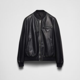 Reversible Nappa Leather Bomber Jacket