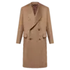 Rounded Lapel Camel Coat