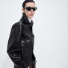 Semi Shiny Leather Jacket
