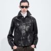 Semi Shiny Leather Jacket