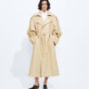 Semi Shiny Leather Trench