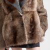 Shearling And Cloth Coat